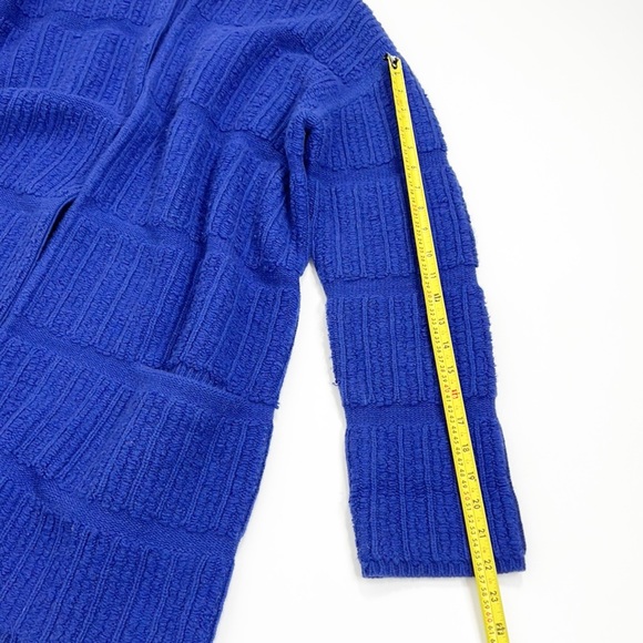 Maria Cornejo Purple Loop Knit Cashmere & Wool Sweater Coat - Picture 7 of 16